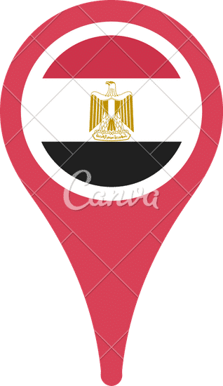 egypt flag map