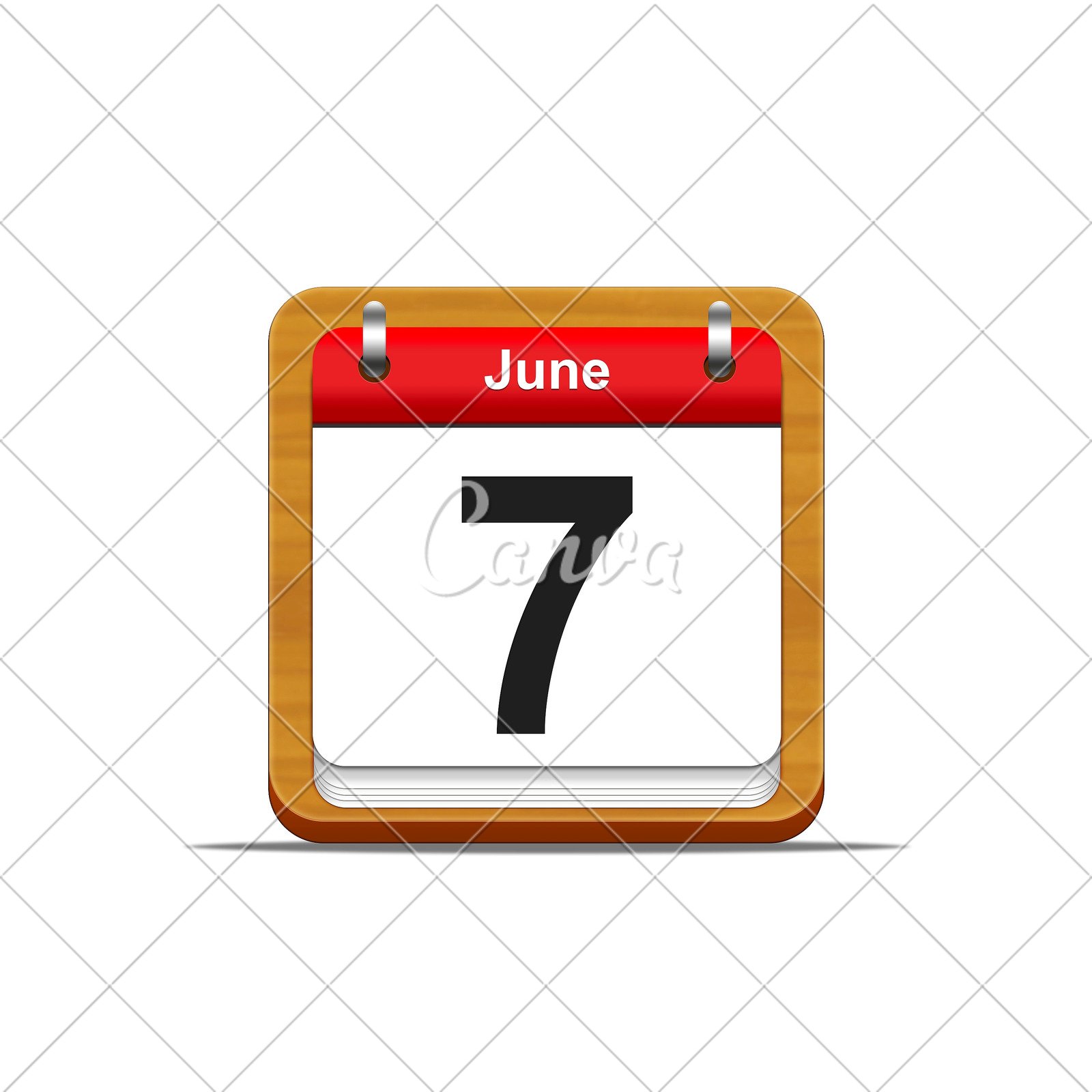 日历抠图六月摄影图片
