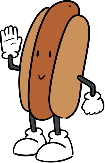 hot dogs简笔画图片