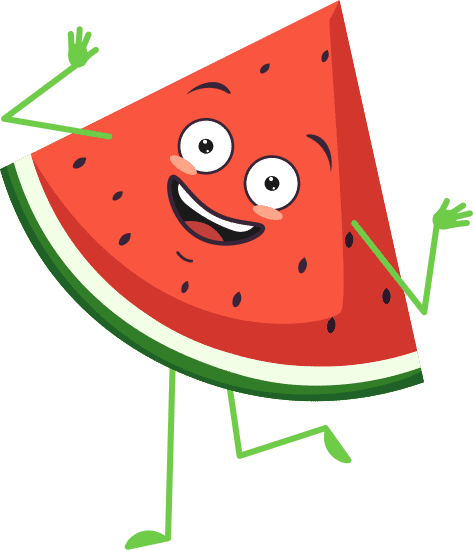 cute watermelon character