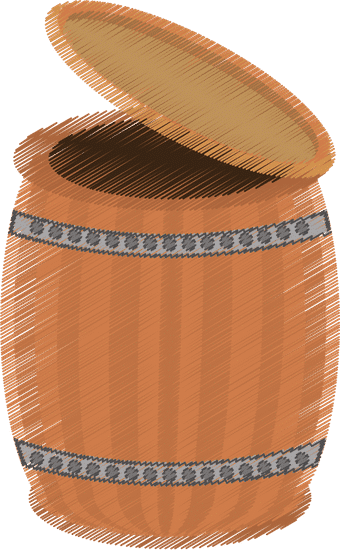 木桶图标wood Barrel Icon素材 Canva可画