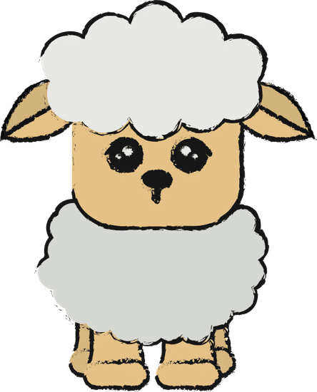 动物羊卡通图标animal Sheep Cartoon Icon素材 Canva可画