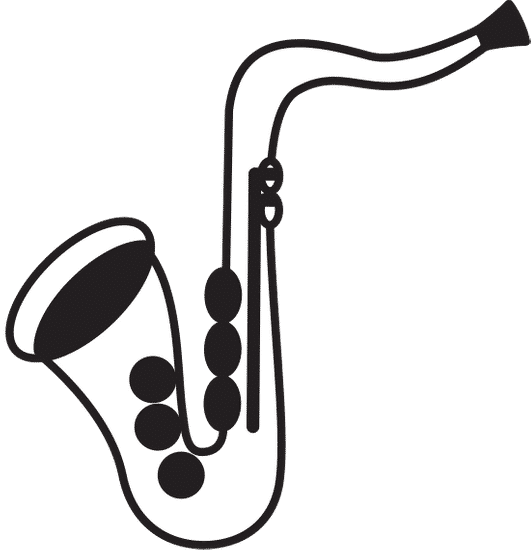 萨克斯仪器音乐图标 saxophone instrument musical icon