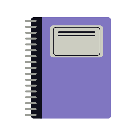 notebook vector icon