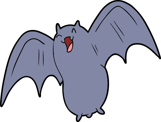 鬼卡通蝙蝠 spooky cartoon bat