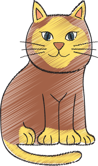 可爱的卡通猫 cute cat cartoon