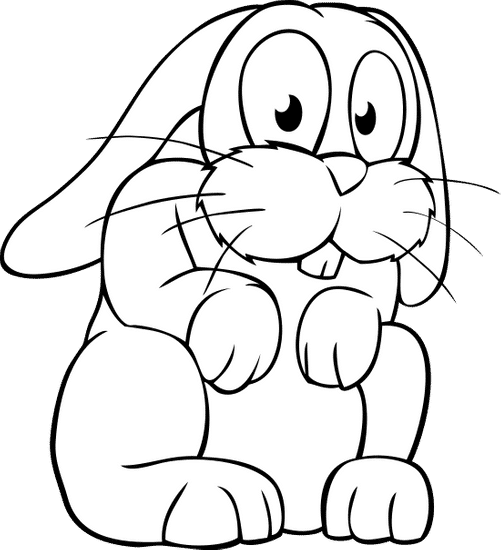 cartoon white bunny 