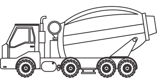 混凝土搅拌车图标混凝土搅拌车图标 concrete mixer truck icon
