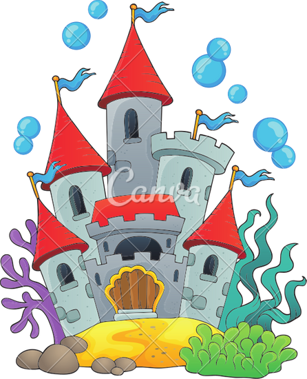 underwater castle图片