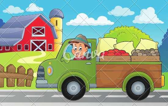 farmtruckvector