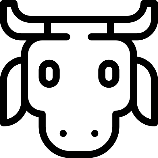 ox animal outline icon