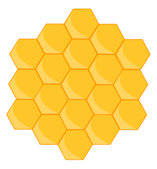 六角形hexagon Shape素材 Canva可画