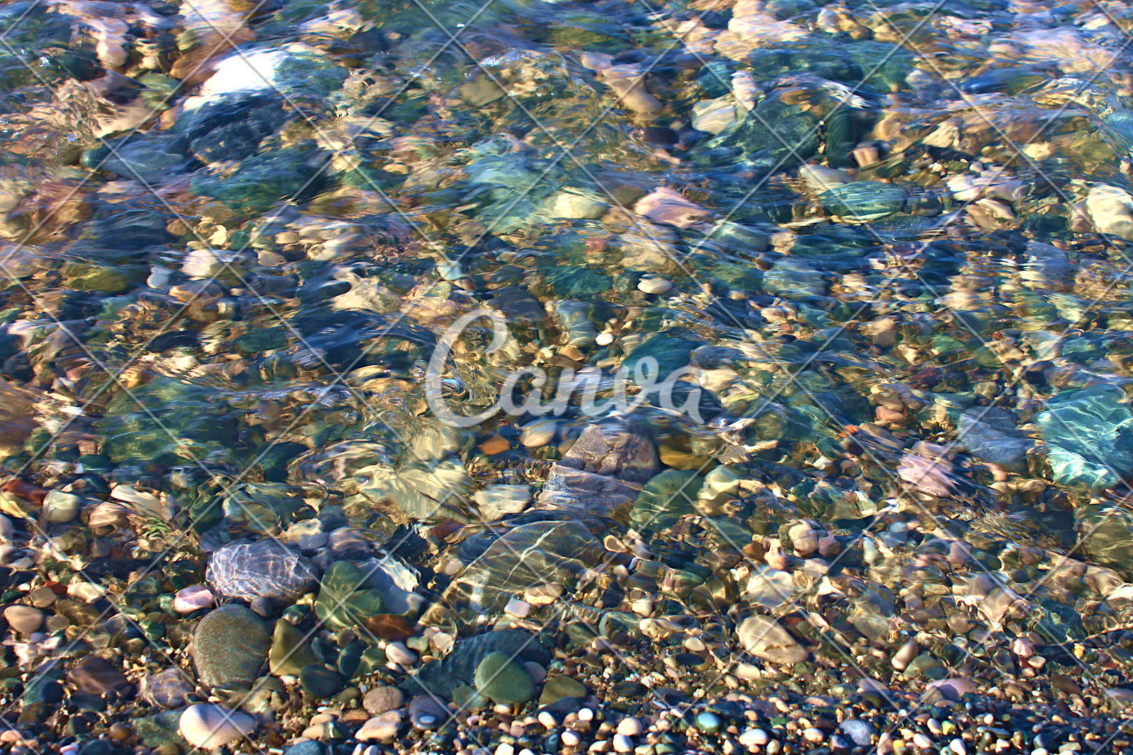 藍色戶外石頭透明海灘岩石鵝卵石河流小溪晴朗圖片