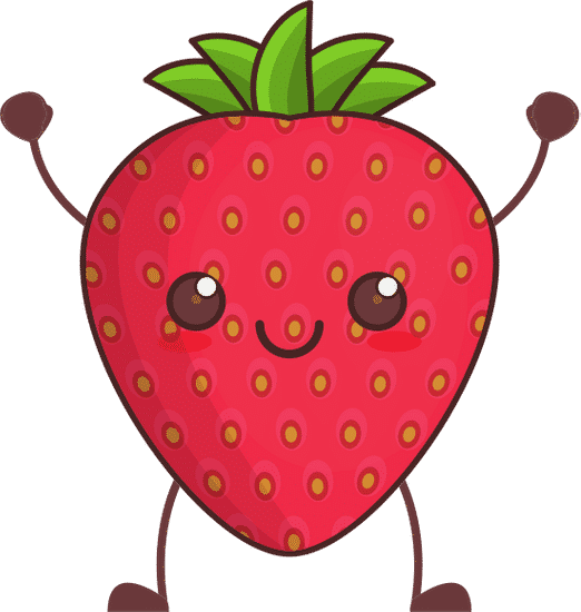 可爱草莓水果卡通可爱草莓水果卡通 kawaii strawberry fruit cartoon