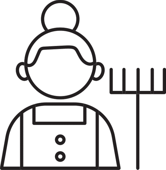 gardener profession worker avatar line style icon