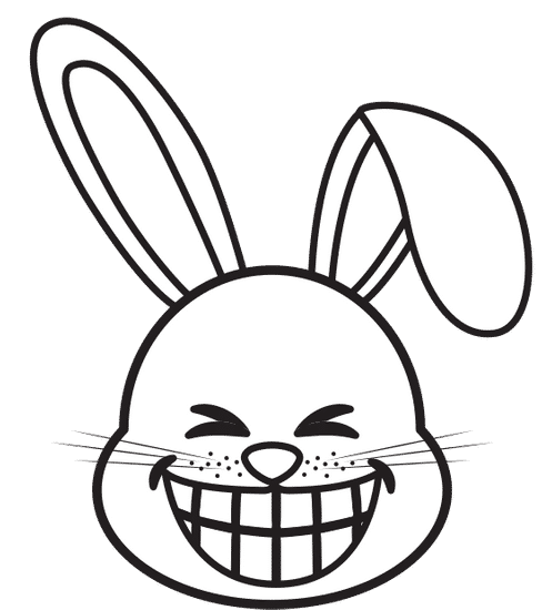 兔表情图标 rabbit face icon
