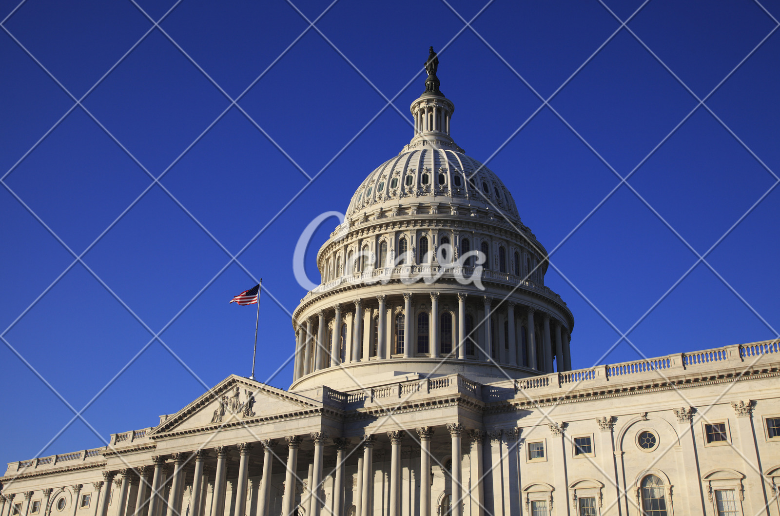 蓝色户外建筑结构美洲彩色图片圆顶建筑北美美国摄影众议院