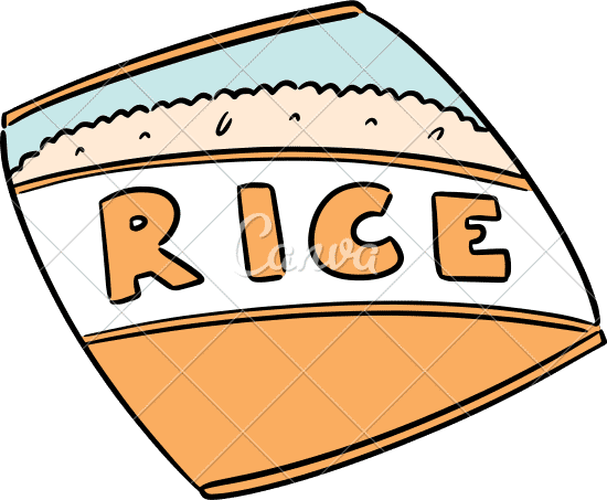 rice bag illustration 