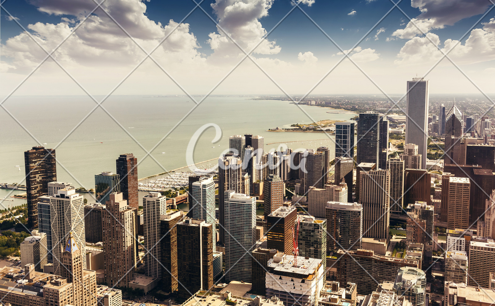 户外团结城市天际线摩天大楼都市风景北美美国现代摄影高视角