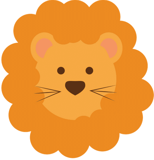 可爱的卡通狮子 cute lion cartoon