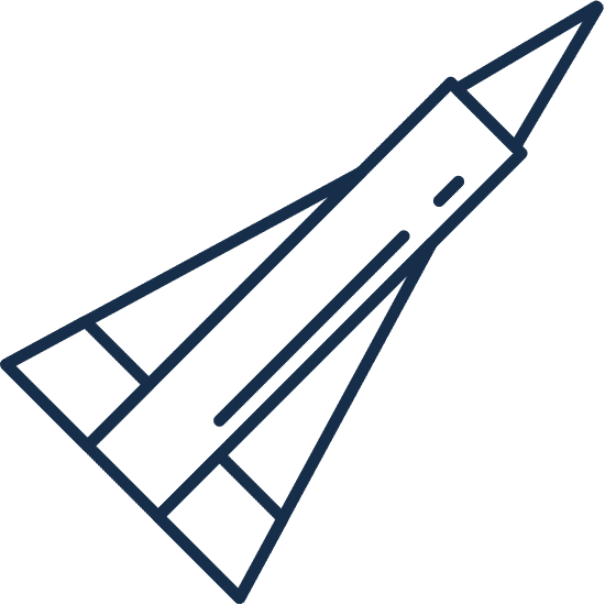 Space Rocket Launcher Line Style Icon素材 Canva可画