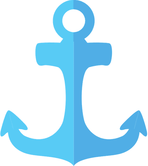 蓝锚图标 海生活设计 矢量图形blue Anchor Icon Sea Lifestyle Design Vector Graphic素材 Canva可画