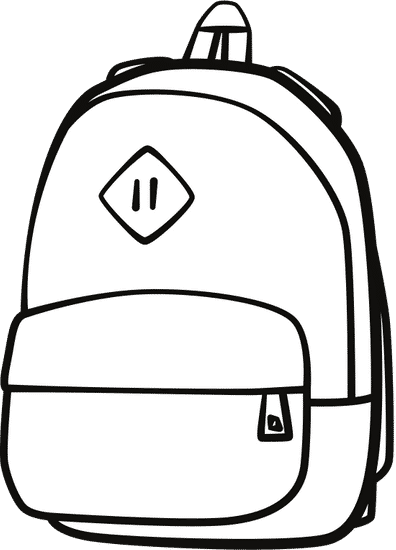 backpack简笔画图片