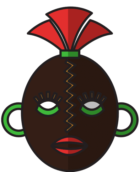 非洲面具african Mask素材 Canva可画