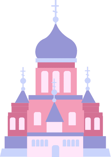 圣瓦西里大教堂卡通图片