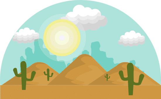 沙漠自然景观desert Natural Landscape素材 Canva可画