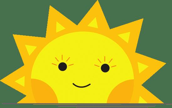 sunny weather concept vector icon illustration