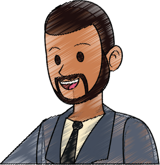 businessman cartoon sketch
