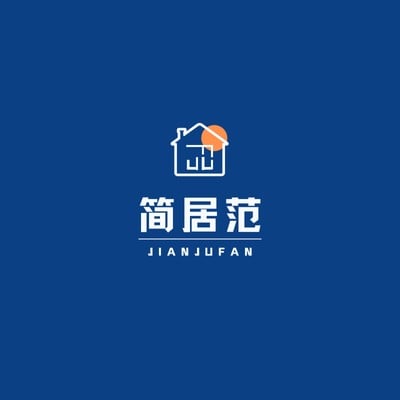 橙蓝色房屋太阳装修公司logo创意环境艺术中文logo