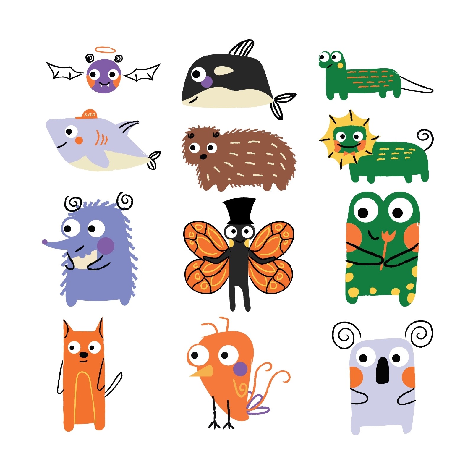 小动物们|插画|儿童插画|iashley - 原创作品 - 站酷 (ZCOOL)