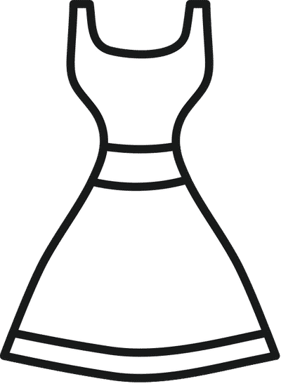 Isolated Dress Icon Line Design素材 Canva中国