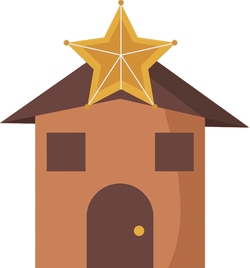 Christmas Stable With Star Flat And Detailed Style素材 Canva中国