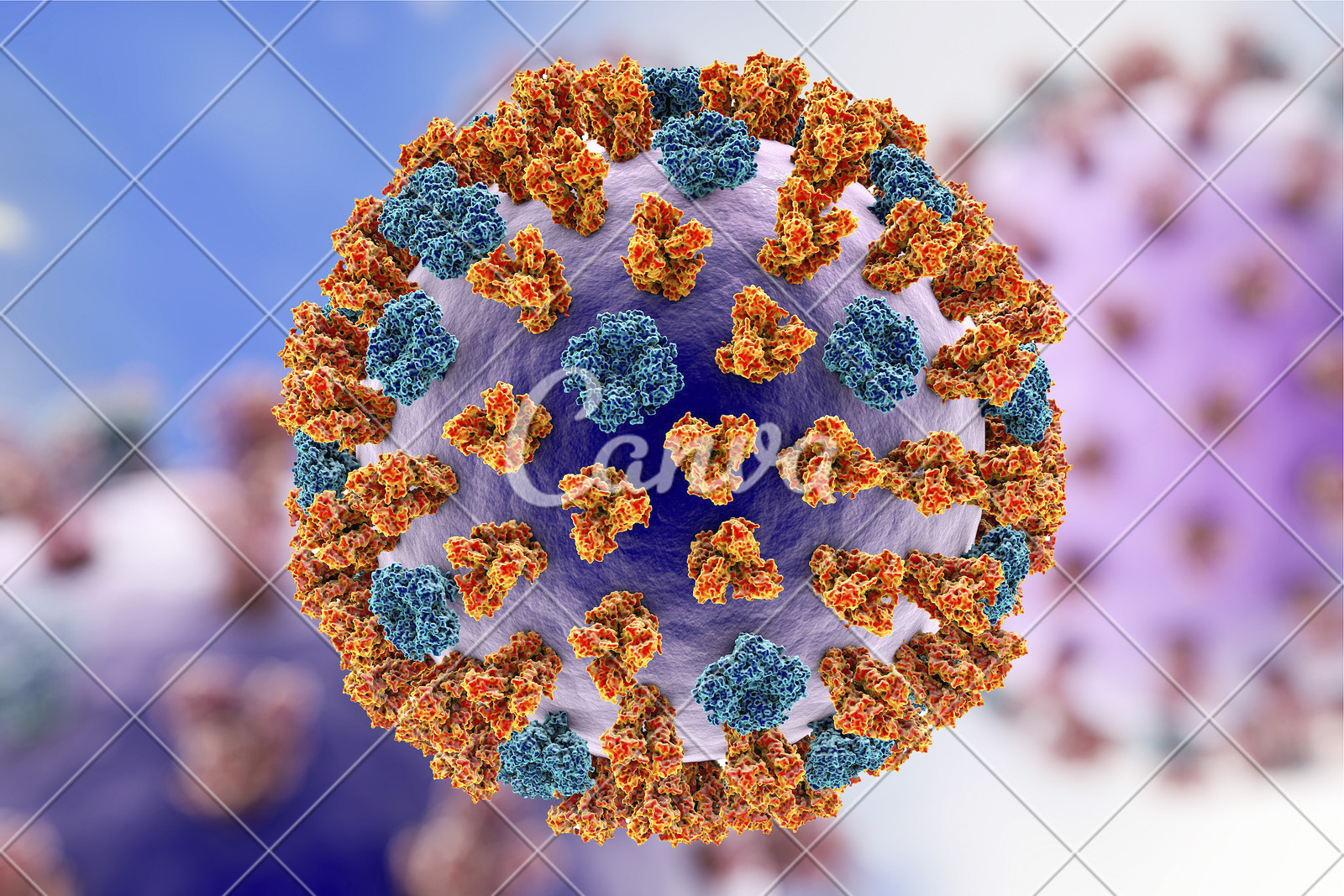 细菌传染病流感病毒生病鸟类特写核糖核酸分子结构电子显微镜显微镜