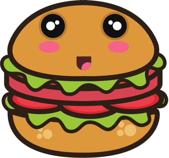 卡哇伊卡通汉堡卡哇伊卡通汉堡 kawaii cartoon burger kawaii