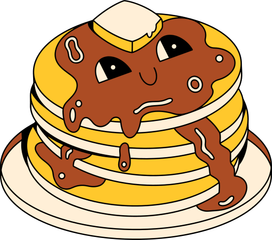 pancake 简笔画图片