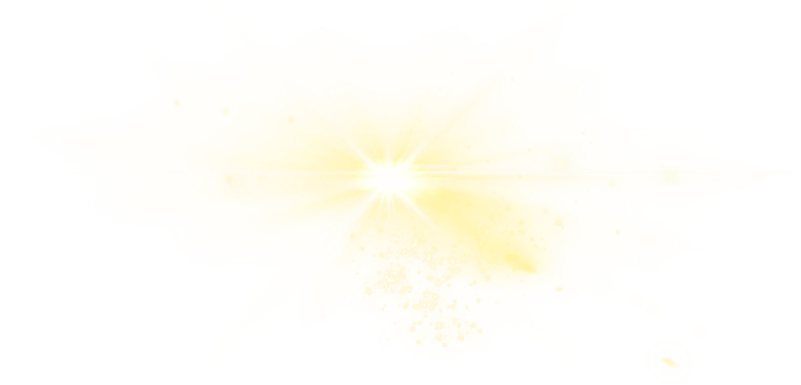 黄色梦幻设计素材焦点闪光png素材光效散射光点闪光点图片 Canva可画