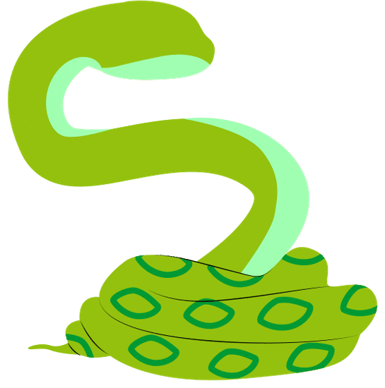 swaying snake illustration 