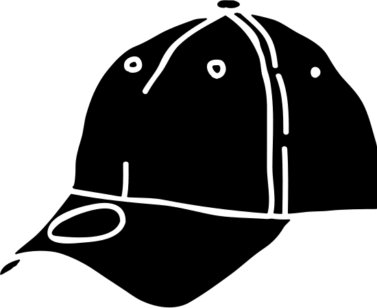 baseball cap silhouette illustration