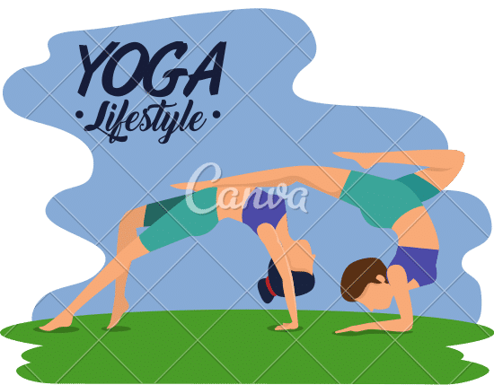 Fitness Women Doing Exercise Pose 素材 Canva可画 4177