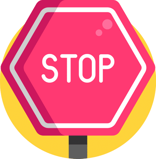 stop sign flat icon