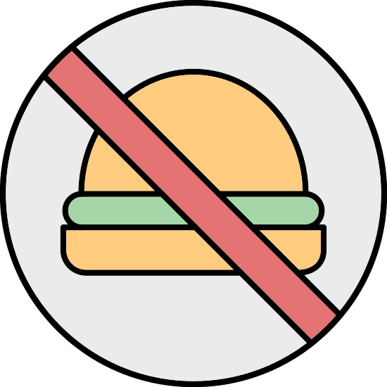 no food icon design