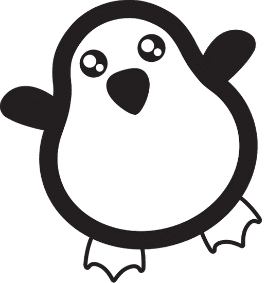 可爱的企鹅字符 cute penguin character