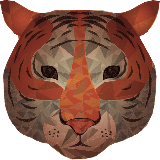 老虎抽象设计 tiger abstract design