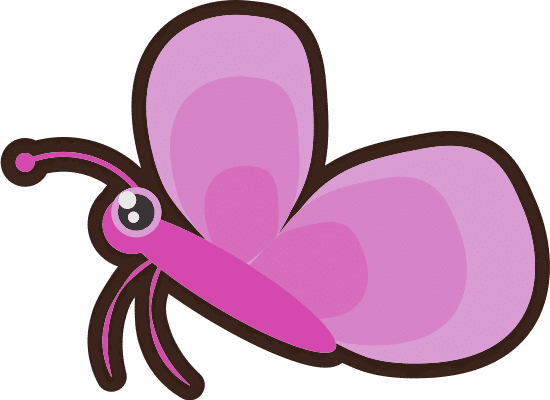 可爱的粉色蝴蝶 cute pink butterfly