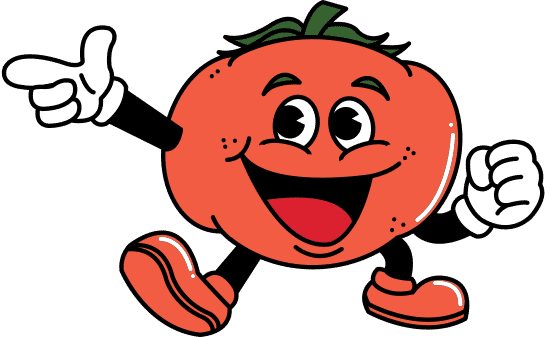 Cartoon La Tomatina Laughing Tomato 素材 Canva可画 7745