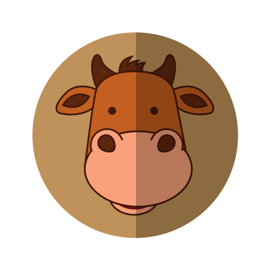 可爱的牛经理角色 cute ox manger character